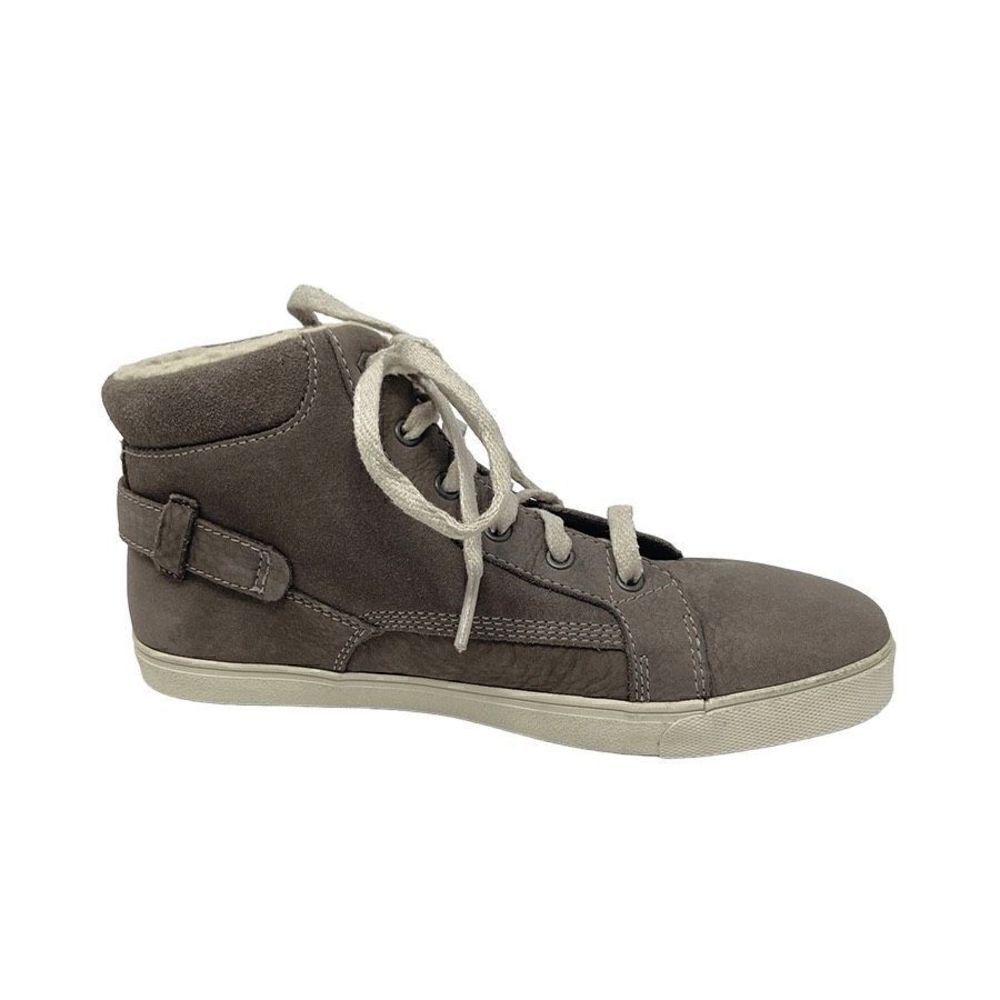 Timberland Womens 7 Deer Barefoot Gray Brown Chukka Boots SMPL 2015 Warm Lined